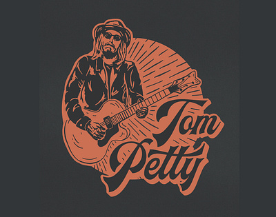 Tom Petty colorado denver guitar illustration illustration art lettering music art rock n roll tom petty typogaphy