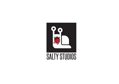 Salty Studios Logo Design branding design flat icon illustrator logo minimal vector