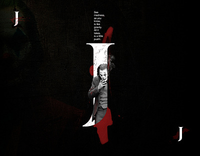 Joker poster black blood dark helvetica horror joker letter movie poster