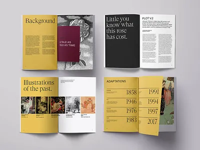 Beauty and the Beast Zine beauty and the beast indesign magazine pages print type zine