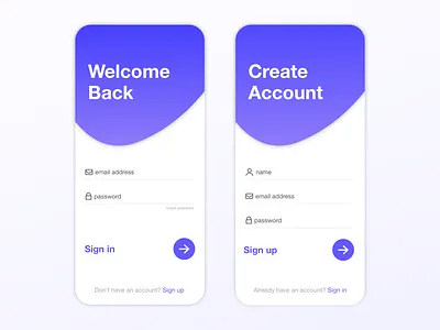 Daily UI 1 app clean dailyui design inspiration login minimal mobile signup sketch user experience user interface ux ui
