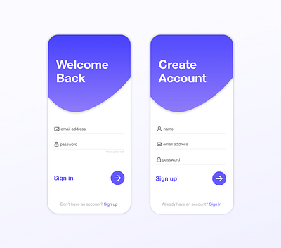 Daily UI 1 app clean dailyui design inspiration login minimal mobile signup sketch user experience user interface ux ui