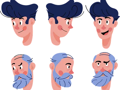 Character concept character colored design flat illustration vector