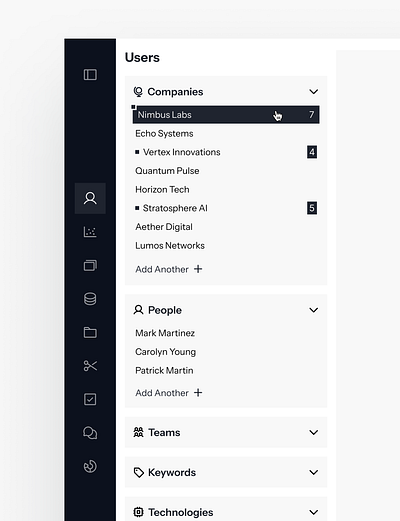 Details dashboard fintech nav ui ux