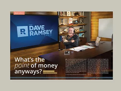 Shattered Magazine | Spread Design | Dave Ramsey magazine design publication design