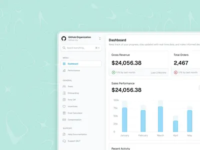 SaaS Dashboard crm dashboard design product design saas sales typography ui ux