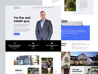 Landing page • Ronny Wilson real estate clean creative css grid desktop flat homepage layout light masonry mosaic realtor testimonial webflow website