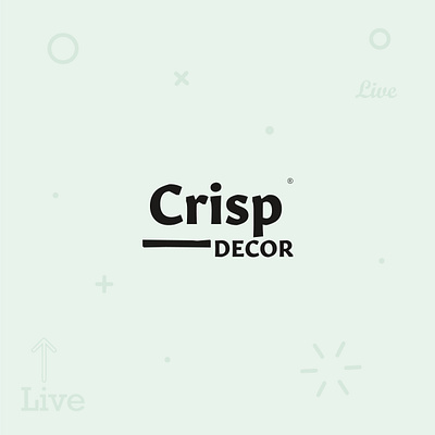 Crisp Decor branding design logo logodesign minimal modern monogram