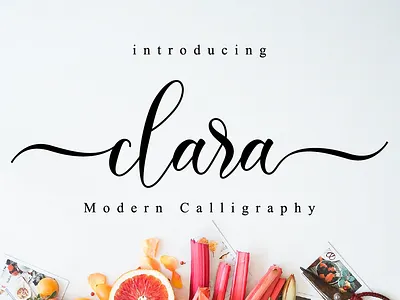 Clara Script beautiful font blogger font calligraphy custom font elegant font fashion font feminine font font for logos handmade handwritten font heart font heart swashes instagram font logo font lovely font modern calligraphy modern font romantic font script trendy font