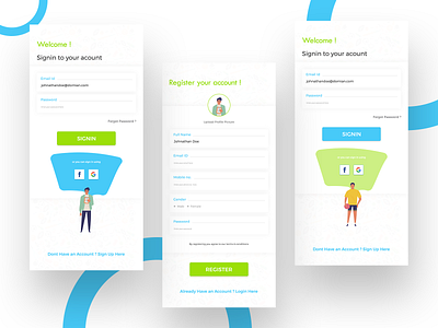 Login Sign Up UI Sample cards cards ui design footballapp input interface design login login screen loginui signup signupui sports sportsapp uiux