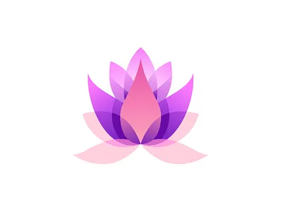 Lotus Logo adobe art beauty branding design flat flower icon identity illustration lily logo lotus mark minimal pink spa symbol ui vector