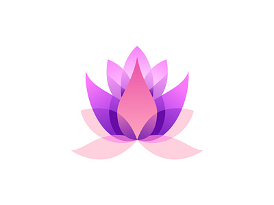 Lotus Logo adobe art beauty branding design flat flower icon identity illustration lily logo lotus mark minimal pink spa symbol ui vector
