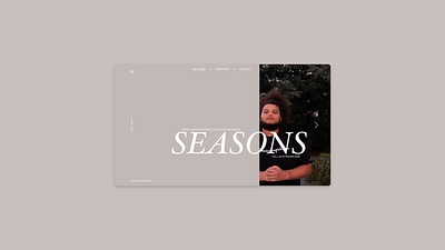 Seasons app art branding clean design minimal ui ux vector web