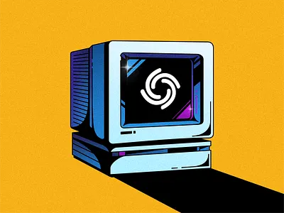 Retro screen 80s branding brush design destop icon icon set illustration logo mac monitor noise old computer photoshop retro vibe screen synthwave vaporwave vector vintage technology
