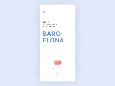 Travel assistant app - location app app design assistant clean intelligence location location finder mobile onboarding planner settings travel travel app travel assistant trip trip planner ui ux white whitespace