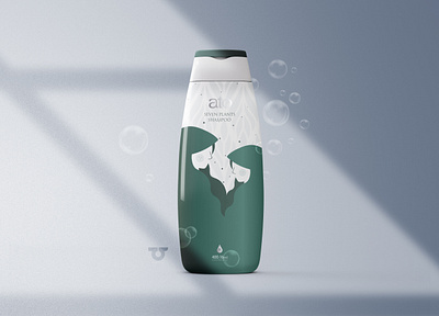 Herbal shampoo branding character design design flat illustration packaging persian