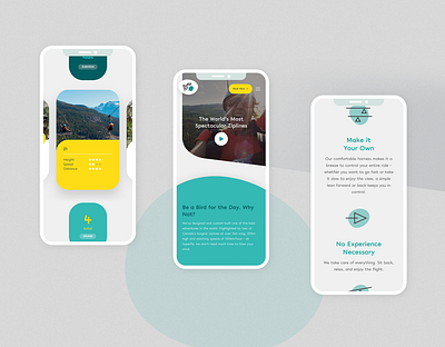 SuperFly Ziplines ui webdesign zipline