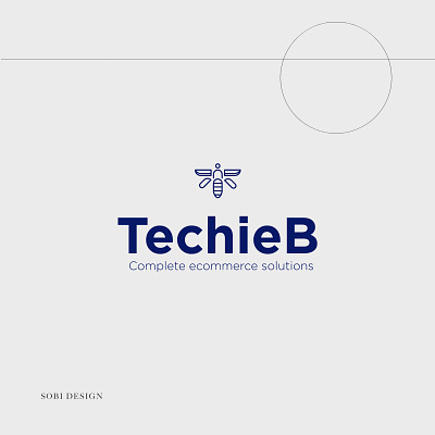 Techie B logo adobeillustrator bee brand design brand identity branding customer design ecommerce illustration logo logotype minimalism typography