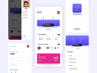 Router Setup Application branding clean concept design discover minimal ui user experience userinterface vector