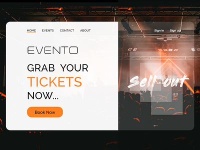 Evento Landing Page concept art design event design landing page landing page design ui ui design ux ux design web design web ui design website