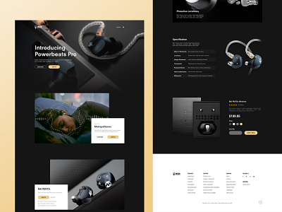 Mezeaudio Earbuds Landing Page Design clean earbuds ecommerce ecommerce design landing landing page landing page design landingpage maze minimal product product design ui uidesign ux web web design webdesign website website design