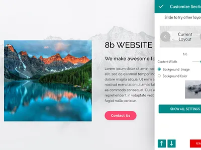 8b Web Builder | Outstanding Designs brand clean design html css html5 mobile responsive ui ux web website website builder