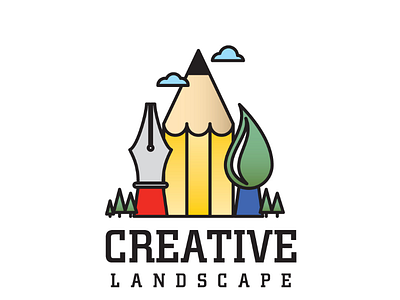 Creative Landscape brand cooperbility creative culture design doodle drawing landscape logo painting sketch writing