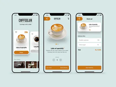 Coffee shop UI design clean app design clean ui coffee app coffeeshop dailyui food app food app ui food ordering app ios app design ios app development mobile app design mobile application mobile ui uiux uiux design