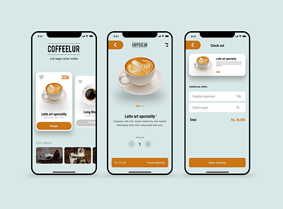 Coffee shop UI design clean app design clean ui coffee app coffeeshop dailyui food app food app ui food ordering app ios app design ios app development mobile app design mobile application mobile ui uiux uiux design
