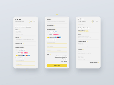 Credit card checkout app flat logo typography ui ux web