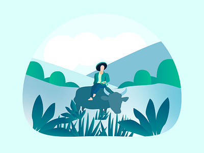 Farmer Illustration ('Magsasaka') adobe illustrator adobe illustrator cc art creative design digitalart drawing farmer graphicdesign green illustration illustration art native philippines vector