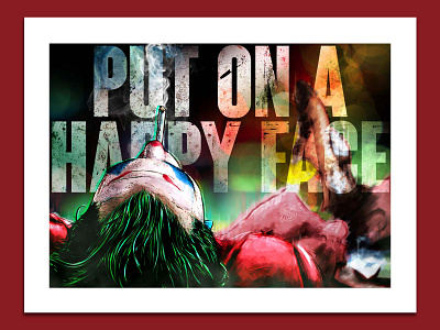Smoking Joker Pt. 02 artprint artstation batman character chill curioos dcccomic decoration design digitalart illustration joaquin phoenix joker lights movie smoke smoking society6 villain
