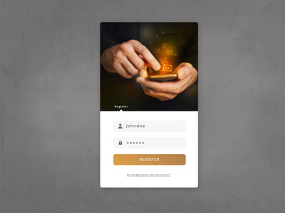 Daily UI 017 - Register app application concept design mobile product design ui ui design ux web web design