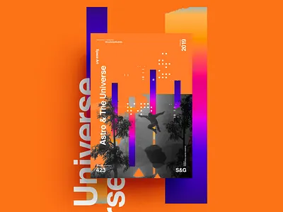 Show&Go l 423 l Astro & The Universe abstract animation c4d c4dr20 colour film gradient interstellar motion octane octanerender poster poster a day scifi space stilllife