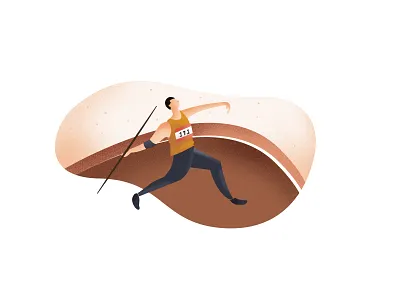 Javelin app blue design gui illustrator line vector