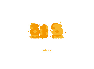 salmon logo design illustration logo salmon 商標 字形 字體 設計