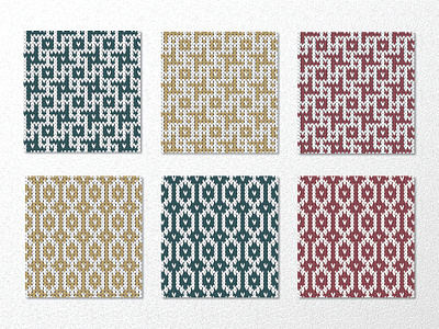 Knitted Seamless Pattern Vol.1 background decoration knitted printing seamless pattern textile vector wallpaper