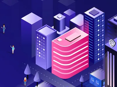 Isometric Illustration bitcoin blockchain branding illustration isometric isometric illustration vector web