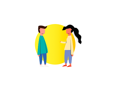 People Talking Illustraion affinity clean design illustraion minimal people vector