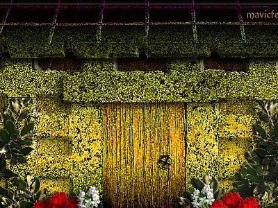 Little Garden House colorful composition design digital art digital painting flowers garden graphic art graphic design grass hórreo illustration illustration art jardín mavicfe nature painting photography photoshop photoshop art