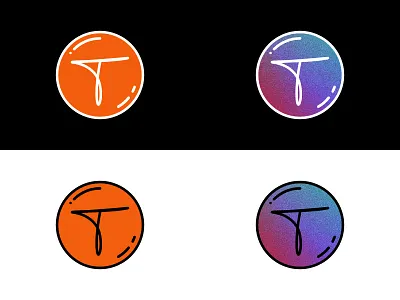 Personal Logo redesign affinity art gradient logo personal signature simple typogaphy