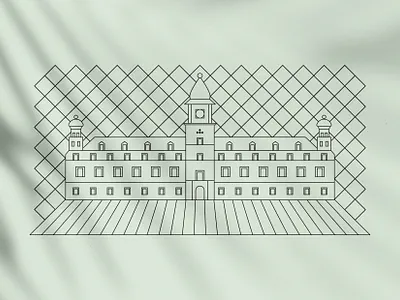 The Royal Castle in Warsaw adobe art artwork castle creative creativeherd design dogz flatdesign geometric illustration illustration art illustrator label vector