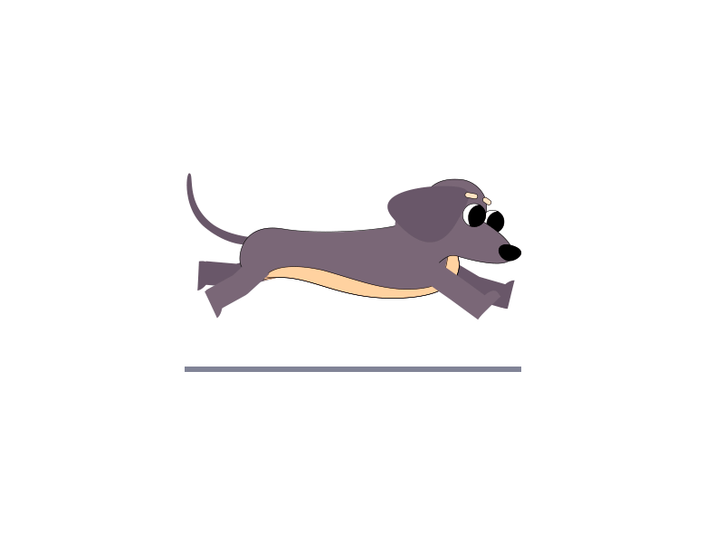 Dog animation illustration motion design motion graphics vector