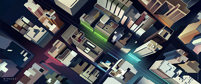 mirages n 3 002 city cyberpunk illustration neon neotokyo tokyo trystram vector