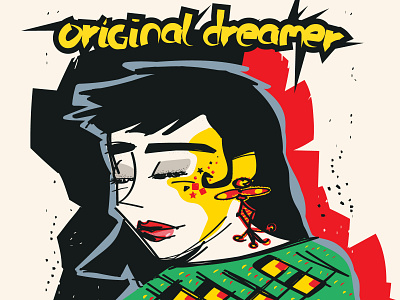 Original Dreamer art colorful design digital editorial fashion graphic illustration print sketch style vector