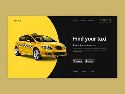 Taxi design dribbble figma figma webdesign ui uidesign figmadesign interface ui ui design web web design