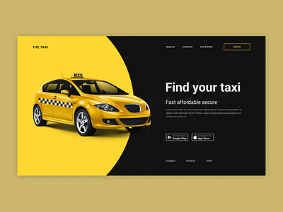 Taxi design dribbble figma figma webdesign ui uidesign figmadesign interface ui ui design web web design