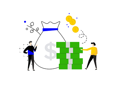 money money money - earn income illustration branding character customer drawing earn feedback illustration income money product profit