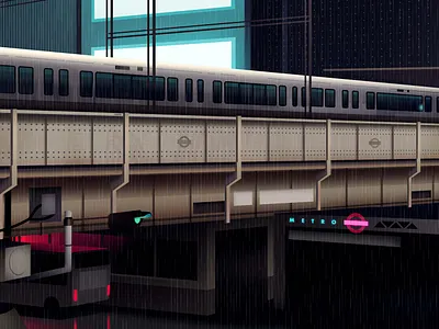 mirages n 3 006 akira city cyberpunk futur illustration neon neotokyo tokyo trystram