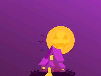 Halloween dribbble dribbblers flat illustration halloween oktober